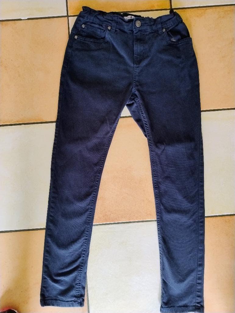 Pantalon bleu marine skinny 14 ans, Kinderen en Baby's, Kinderkleding | Maat 164, Ophalen of Verzenden, Gebruikt, Jongen, Broek