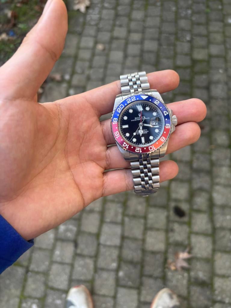 Rolex GMT-Master Pespi, Ophalen, Zo goed als nieuw, Staal, Rolex