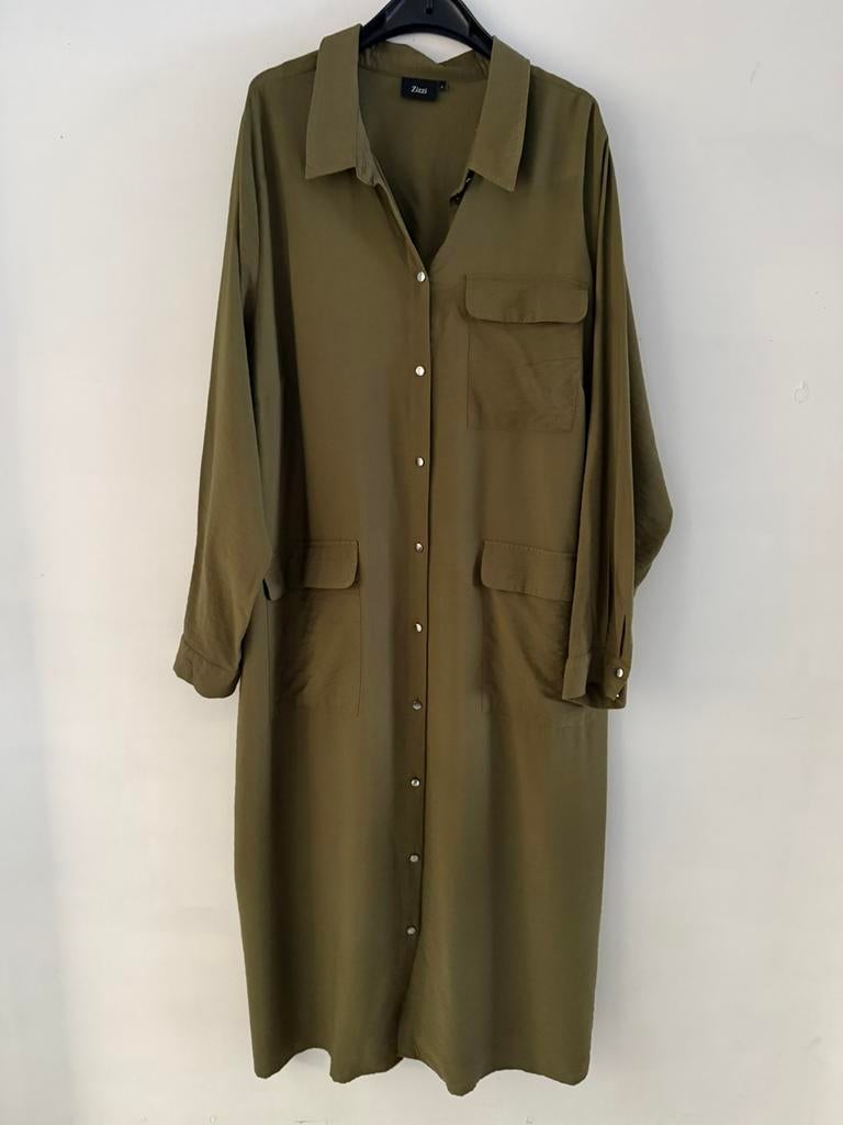 Jurk Zizzi maat L = 50/52, Kleding | Dames, Ophalen of Verzenden, Zo goed als nieuw, Groen, Jurk