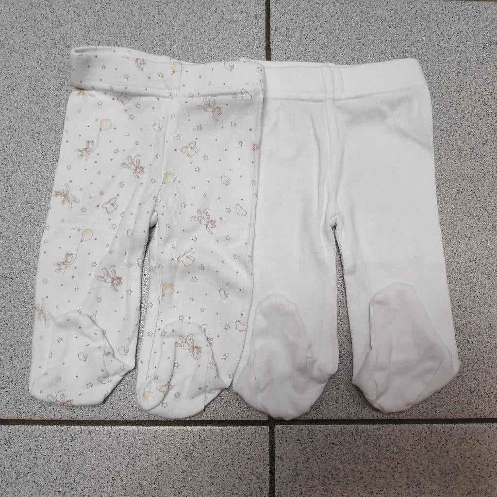 2 broekjes met voetjes maat 50 in perfecte staat, Enfants & Bébés, Vêtements de bébé | Taille 50, Pantalon, Garçon ou Fille, Tex