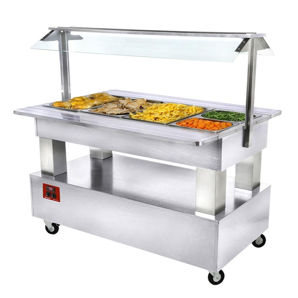 Buffet chauffant, bain marie, 4x GN1/1-150 (Bois Blanc), Articles professionnels, Horeca | Food, Enlèvement ou Envoi, Snacks
