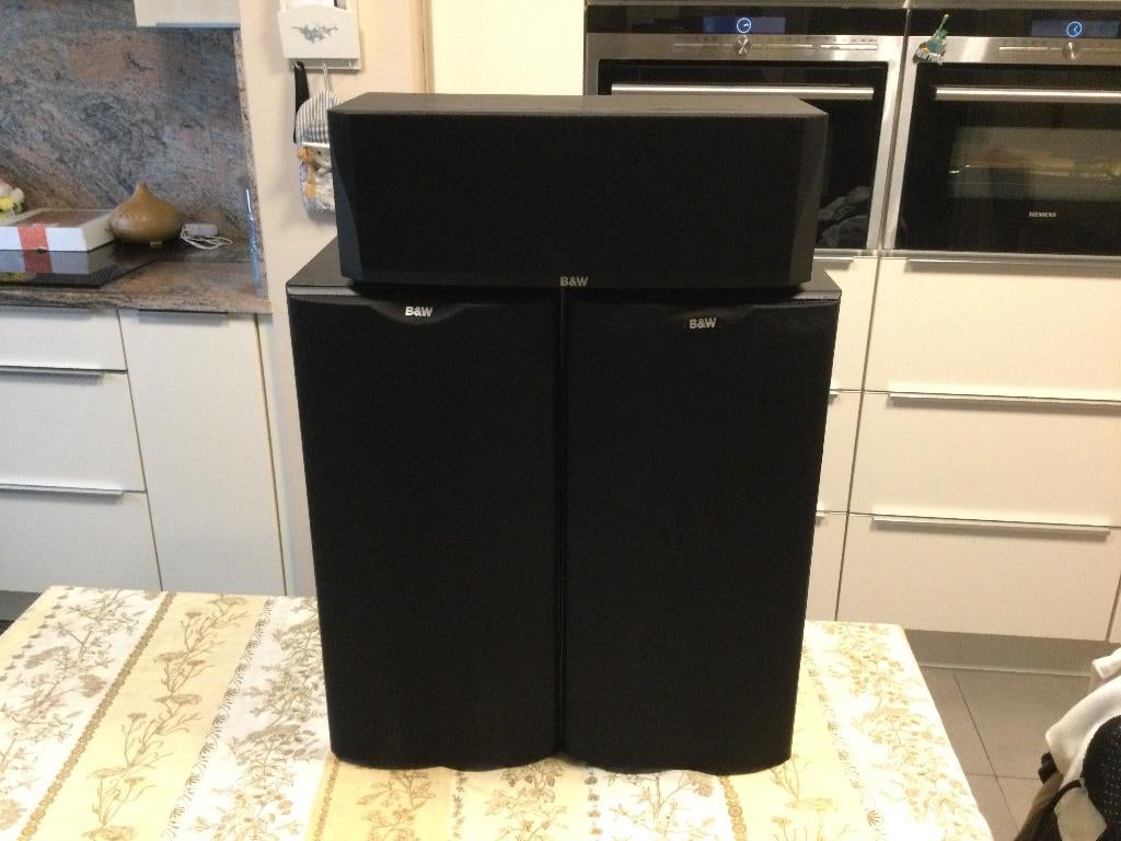 luidsprekers b&w dm 302 en cc3, Audio, Tv en Foto, Ophalen, Gebruikt, Bowers & Wilkins (B&W), 120 watt of meer
