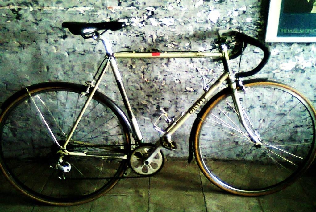 Giant retro randonneur, Fietsen en Brommers, Fietsen | Racefietsen, Minder dan 10 versnellingen, Gebruikt, Staal, Giant