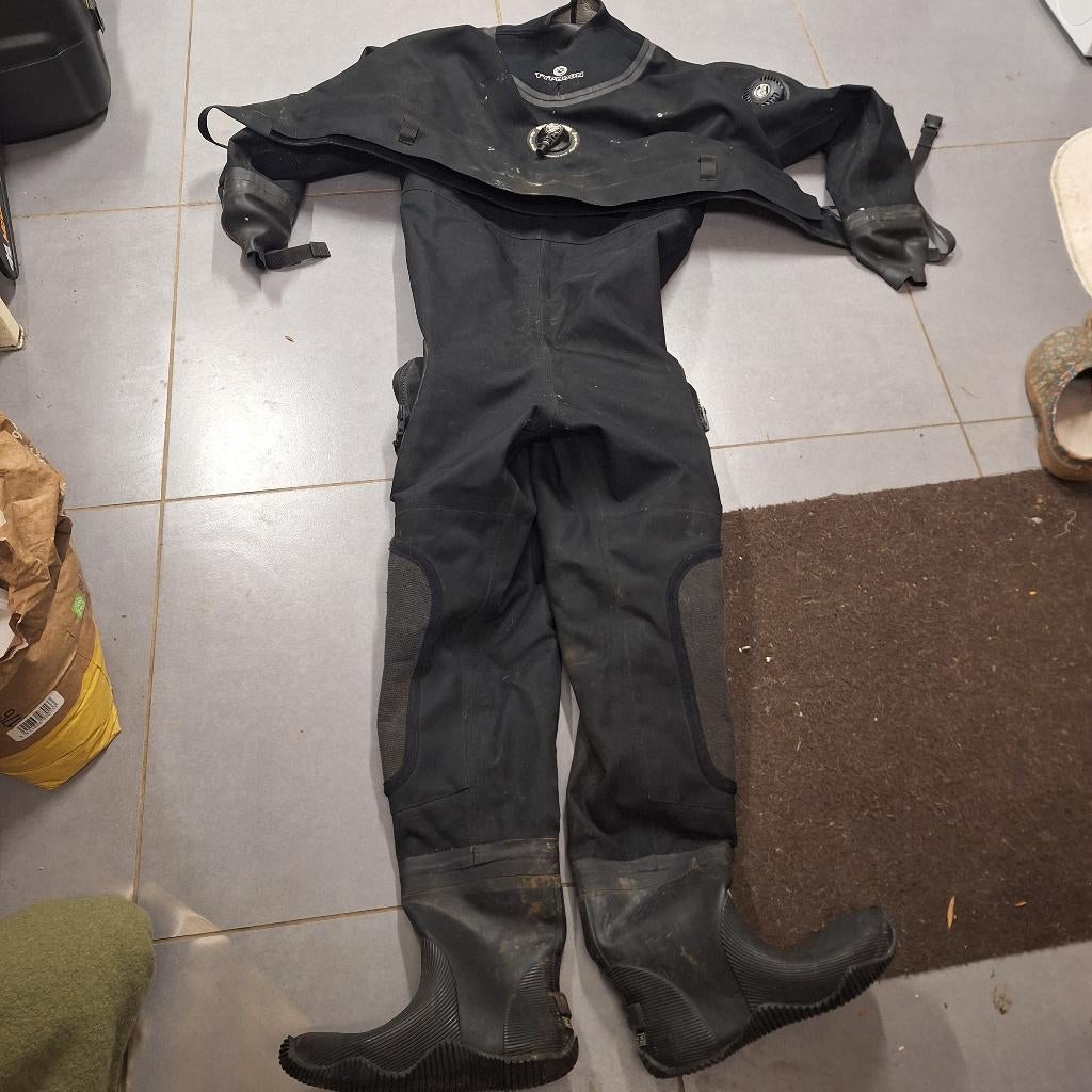 Droogpak Typhoon trilaminaat met frontrits, Watersport en Boten, Duiken, Gebruikt, Duikpak, Ophalen