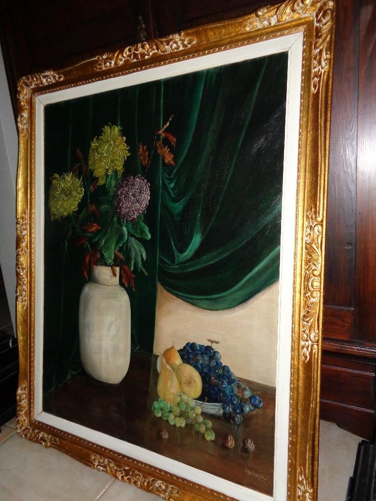 *Prachtige grote gesigneerde & gedateerde (1945) schilderij, Ophalen of Verzenden