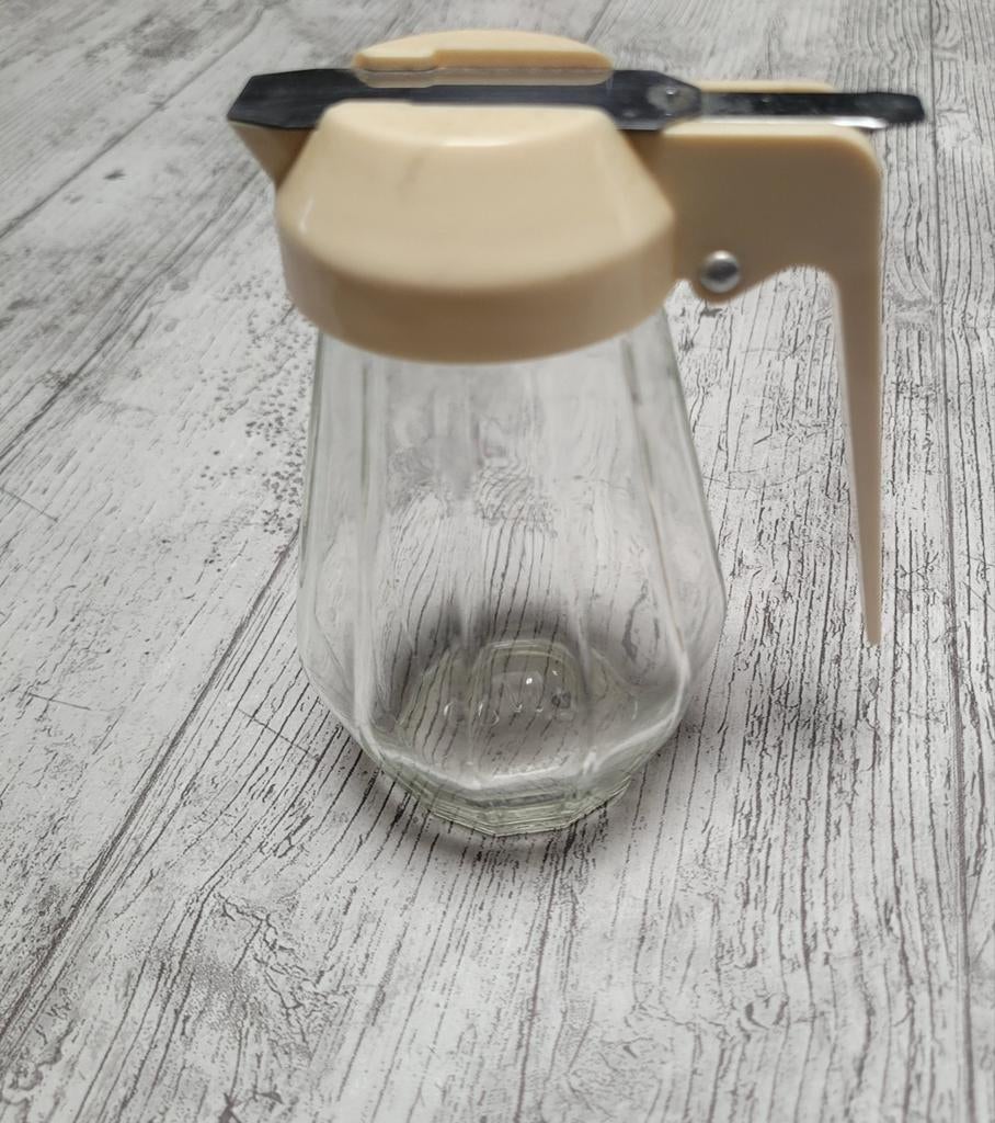 Vintage melk of suiker kannetje, Huis en Inrichting, Keuken | Keukenbenodigdheden, Glas, Ophalen of Verzenden, Zo goed als nieuw