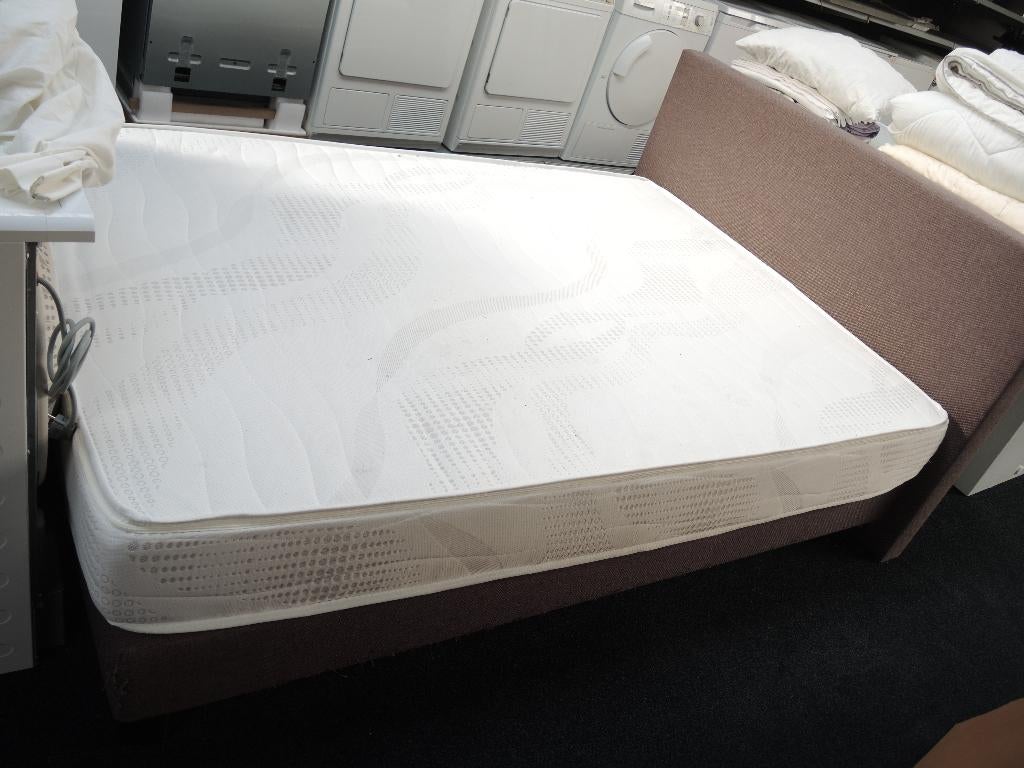 Tweepersoons bed 140 cm, Maison & Meubles, Qw, 140 cm, Brun, Enlèvement