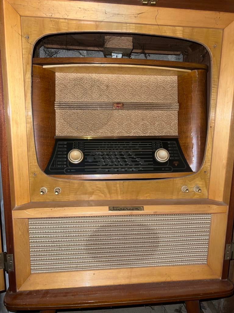 Radio vintage novak supercom années 50, TV, Hi-fi & Vidéo, Enlèvement, Comme neuf, Radio