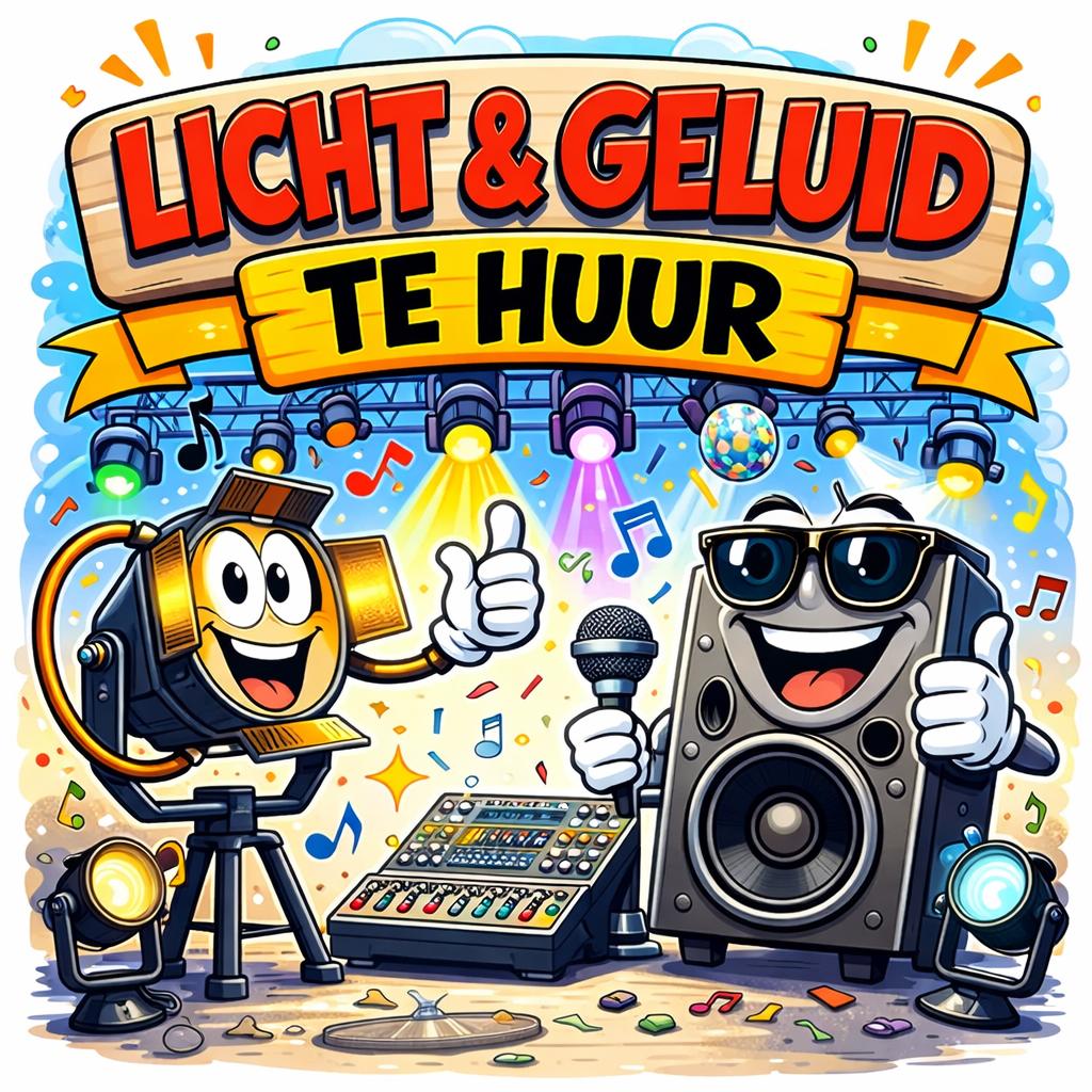 Licht en geluid te huur, Enlèvement, Comme neuf
