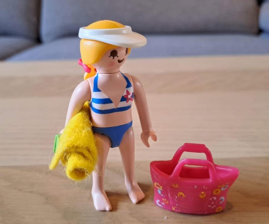 Playmobil 4695 - toeriste op het strand, Ophalen of Verzenden, Gebruikt, Complete set