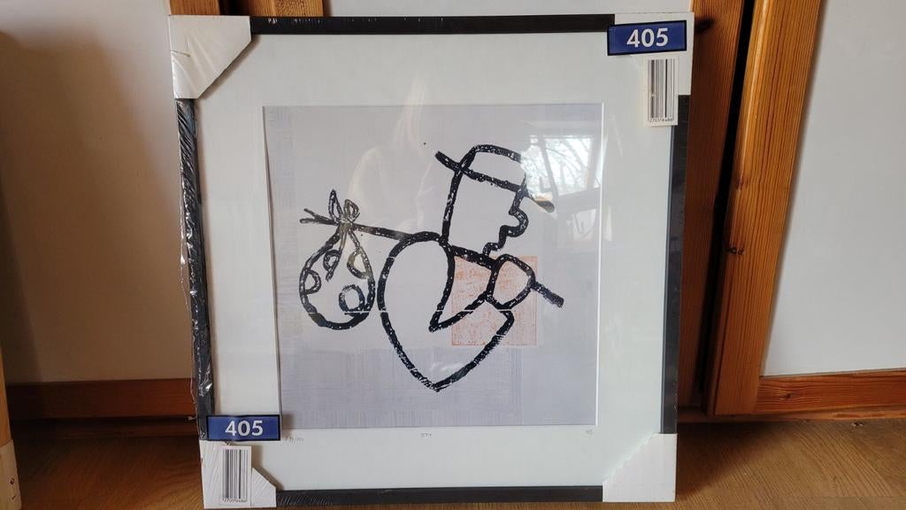 Twee litho´s Walter Swennen, Enlèvement