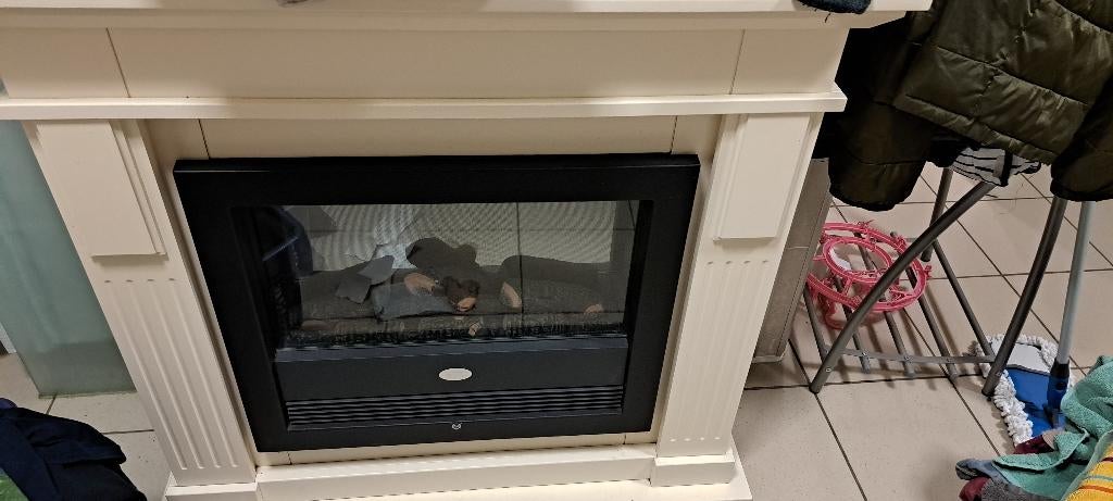 ELECTRISCHE SFEERHAARD +MDF OMKASTING, Huis en Inrichting, Haarden, Ophalen, Gebruikt, ??, Elektrische haard