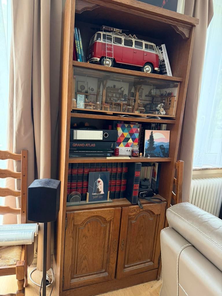 Bibliothèque chene a donner (vide), Maison & Meubles, Enlèvement, Utilisé