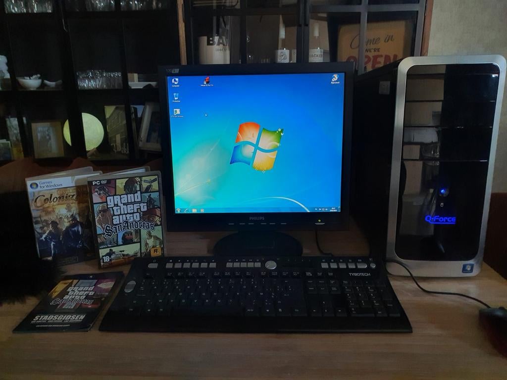 Qforce desktop win7 + games, Ophalen