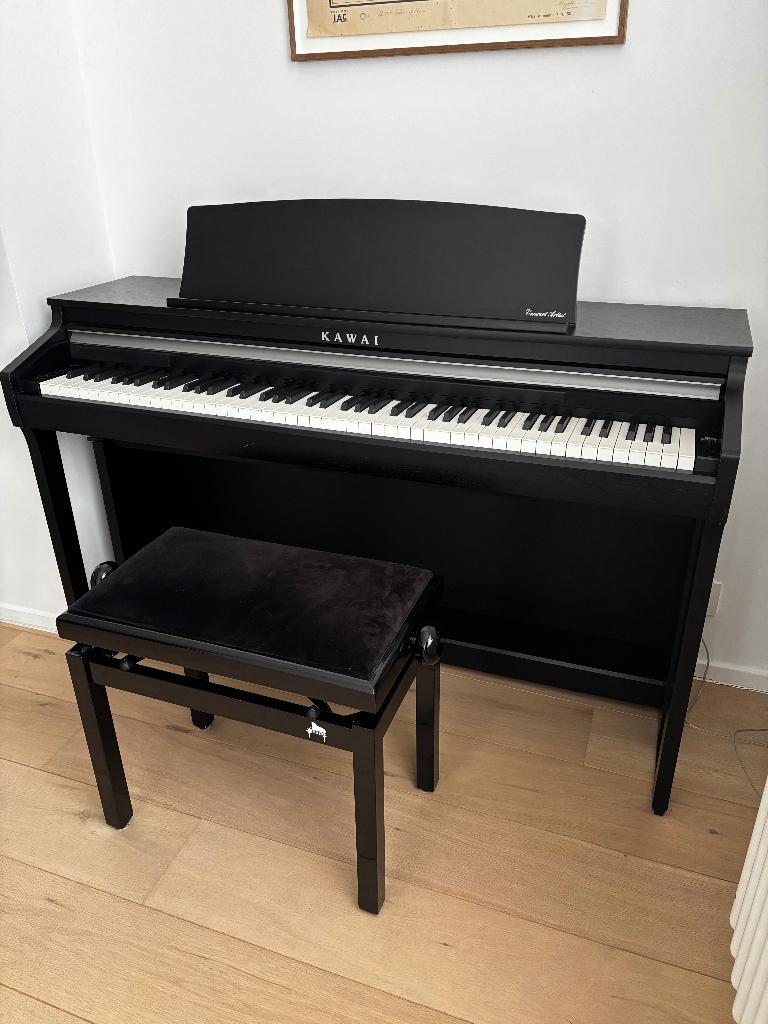 Piano numérique Kawai CA-49 B + banquette de concert, Enlèvement, Comme neuf, Noir, Piano