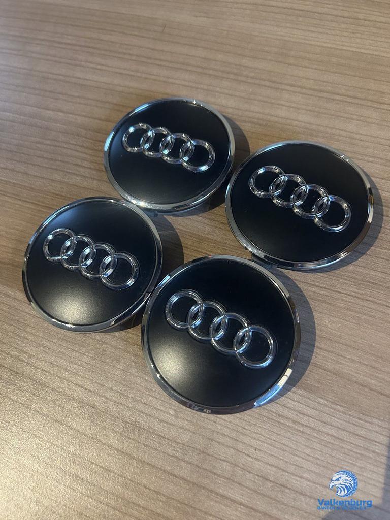 ORIGINELE Audi naafkap naafdop set matzwart, Gebruikt, -, Verzenden, -