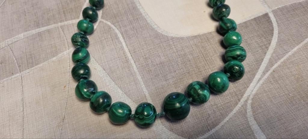 Ketting Malachiet  234 gr en 60 cm, Ophalen of Verzenden