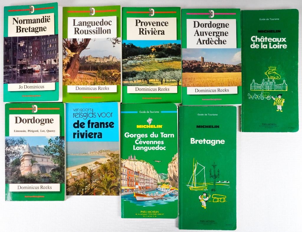 Lot van 9 reisgidsen - verschillende departementen FRANKRIJK, Boeken, Reisgidsen, Gelezen, Michelin, Europa, Ophalen of Verzenden