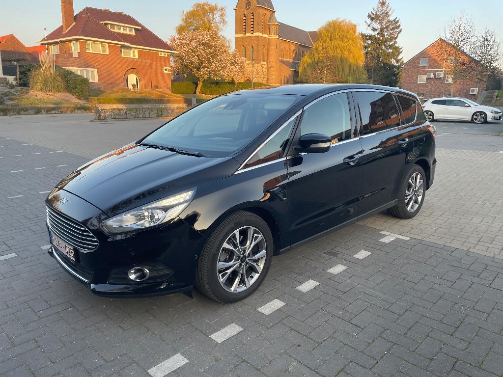 Ford S-Max 2.0 TDCi Titanium 150-pk - 7 zitplaatsen, Autos, Ford, Cuir, Achat, Euro 6, 7 places