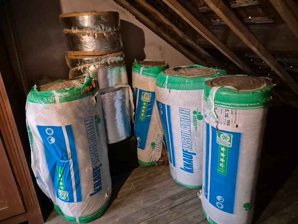 Lot d'isolant laine de verre KNAUF 180mm, Enlèvement, Neuf, Laine de verre, 12 cm ou plus