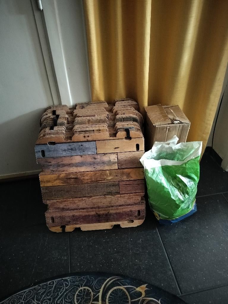 Fort panelen fort bouwen GRATIS chiro scouts kinderopvang, Kinderen en Baby's, Ophalen, Gebruikt, Overige materialen