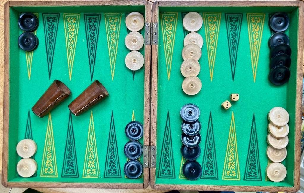 Vintage Backgammon, Antiek en Kunst, Ophalen