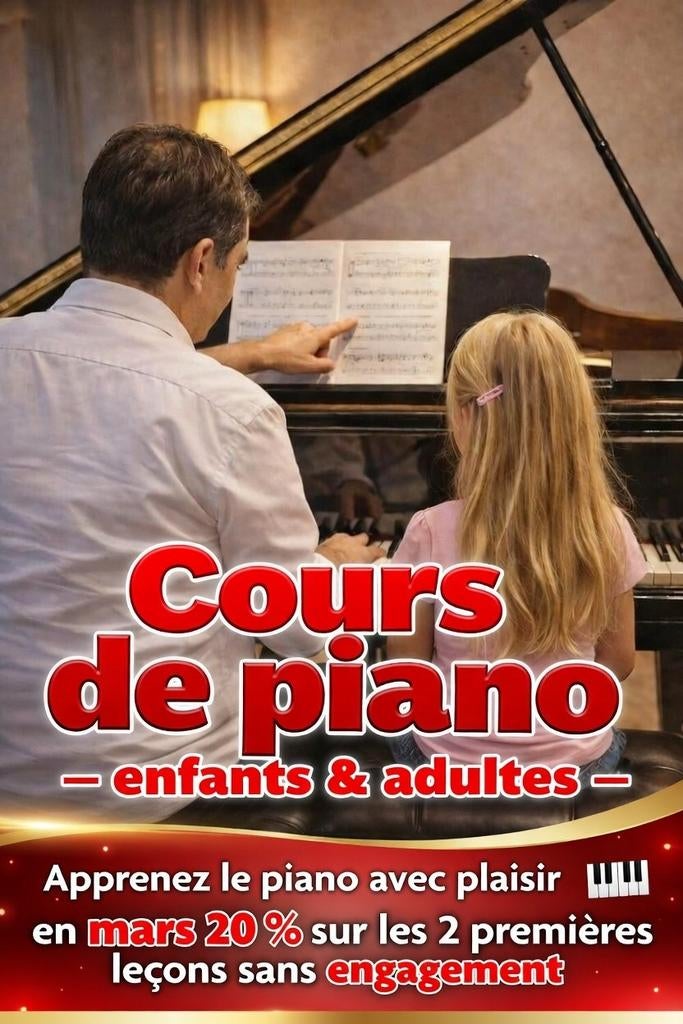 PROFESSEUR DIPLOMÉ DONNE COURS DE PIANO ENFANTS ET ADULTES, Enlèvement ou Envoi, Piano