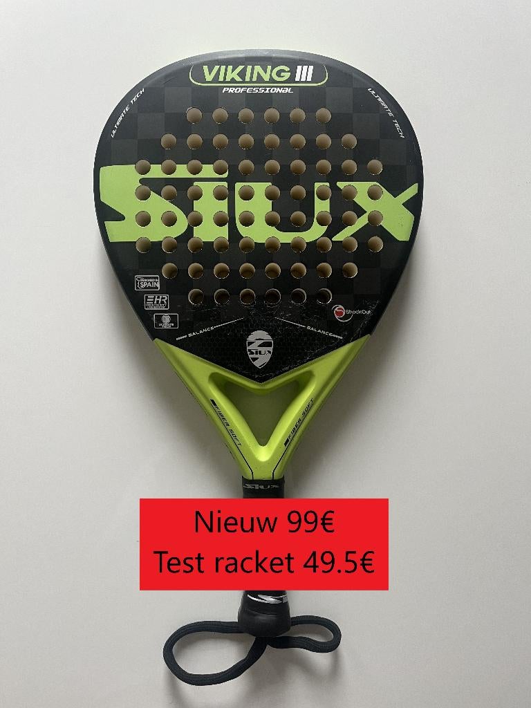 Siux Viking III padel racket, Ophalen of Verzenden, Zo goed als nieuw, Padelracket