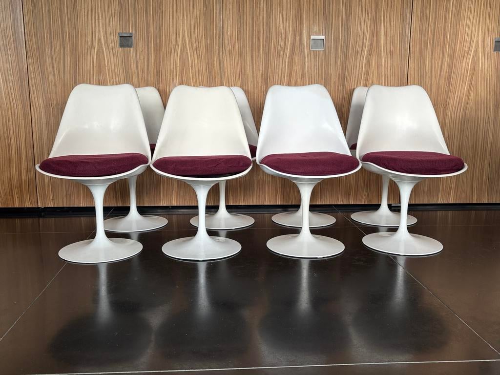8 x tulip chair knoll international, Ophalen, Gebruikt
