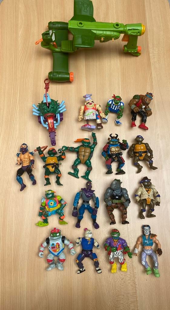 Lot Figurines tortue ninja, Enlèvement, Comme neuf