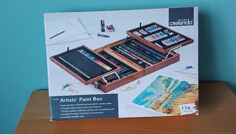 Kleurset 174-delig in opbergkoffer (Nieuwstaat), Hobby en Vrije tijd, Tekenen, Ophalen, Zo goed als nieuw, Potlood of Stift