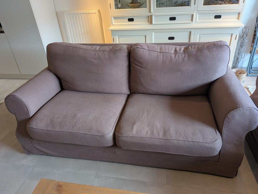 2x 2m salon taupe landelijke stijl, Ophalen