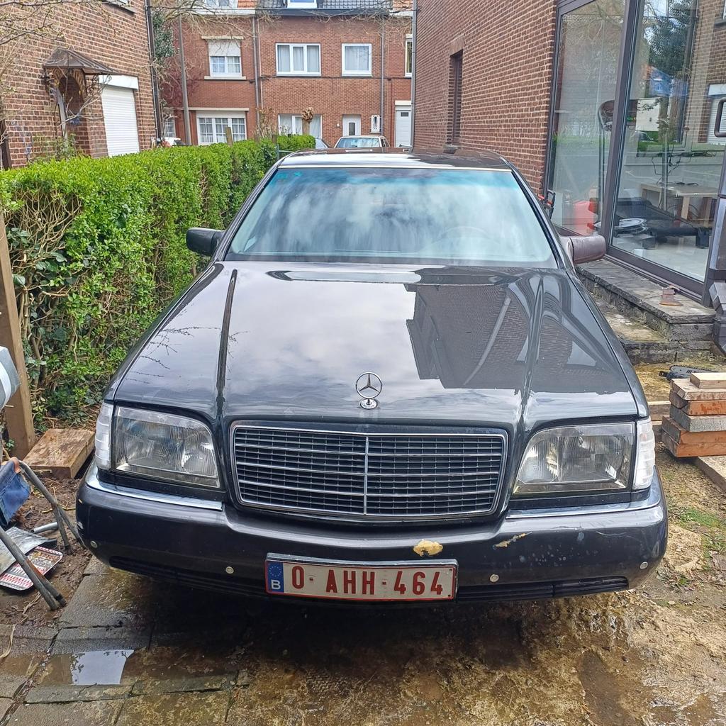 Mercedes W140, Auto's, Zwart, Diesel, Te koop
