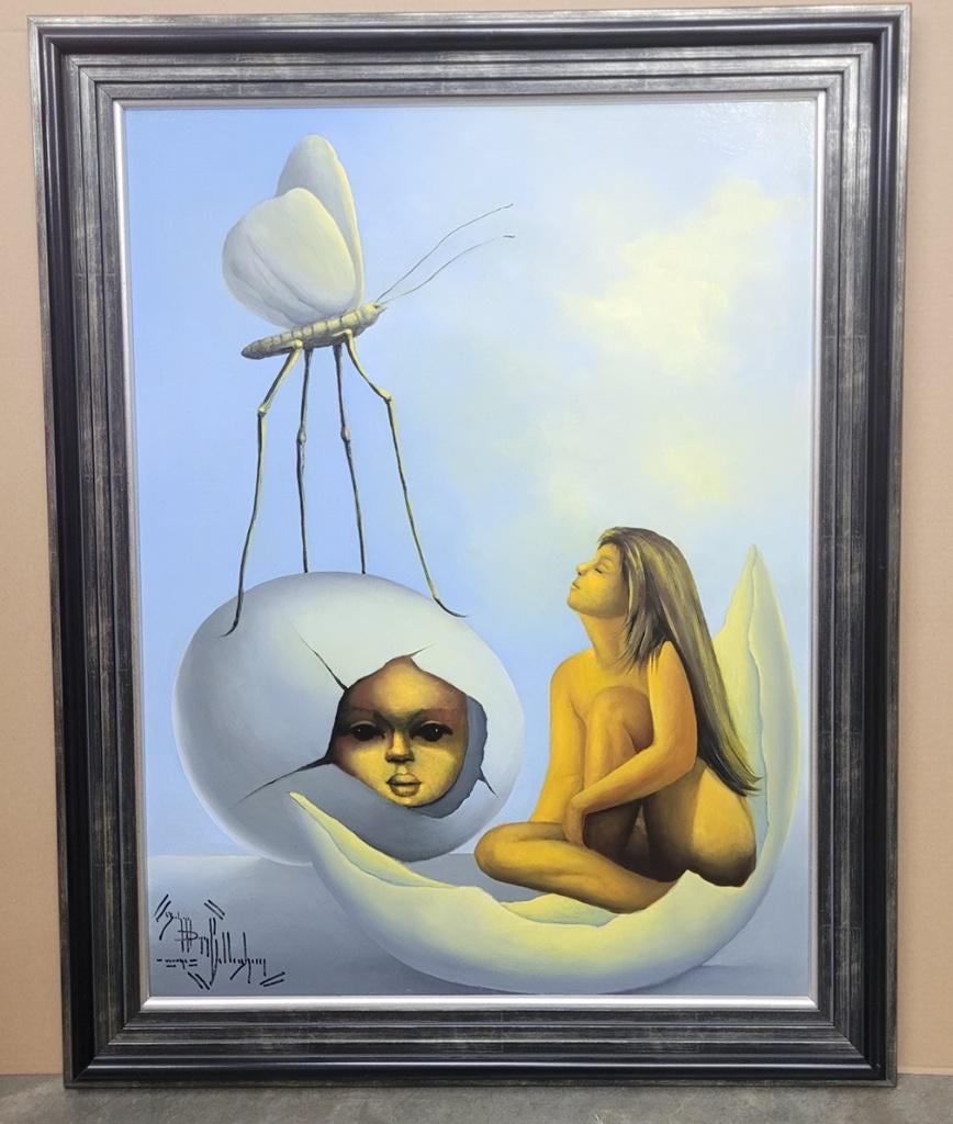 Johan VAN BELLEGHEM, mijmerend, Antiquités & Art, Art | Peinture | Classique, Enlèvement ou Envoi