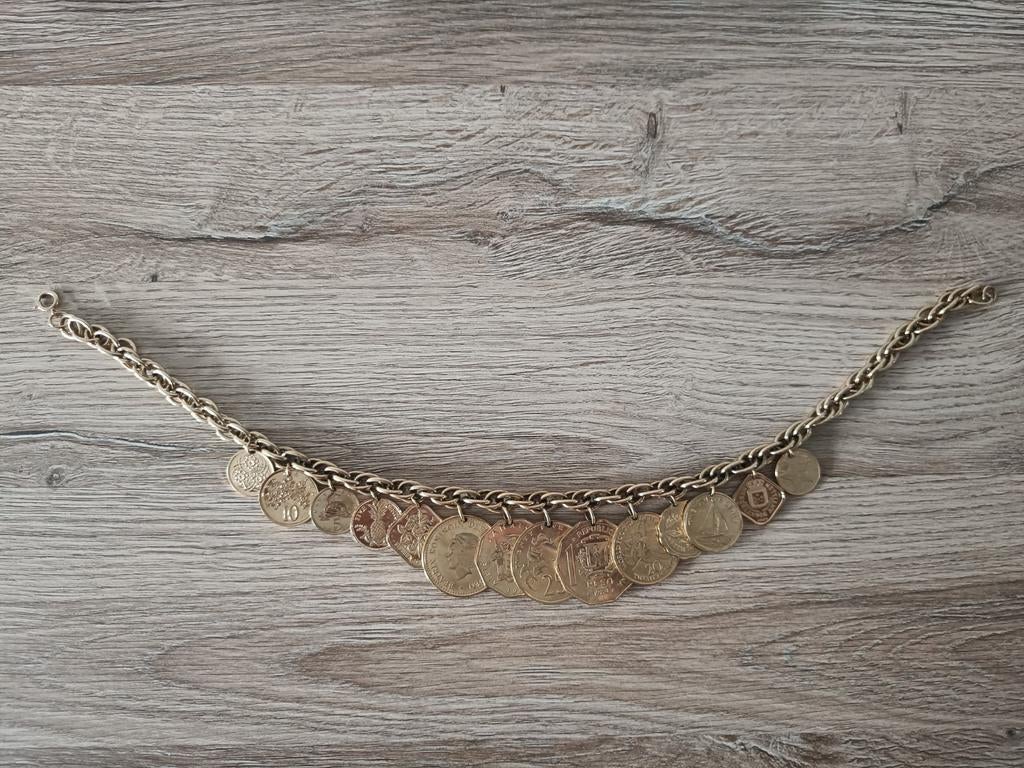 Franklin Mint Ketting, Ophalen, Goud, Goud