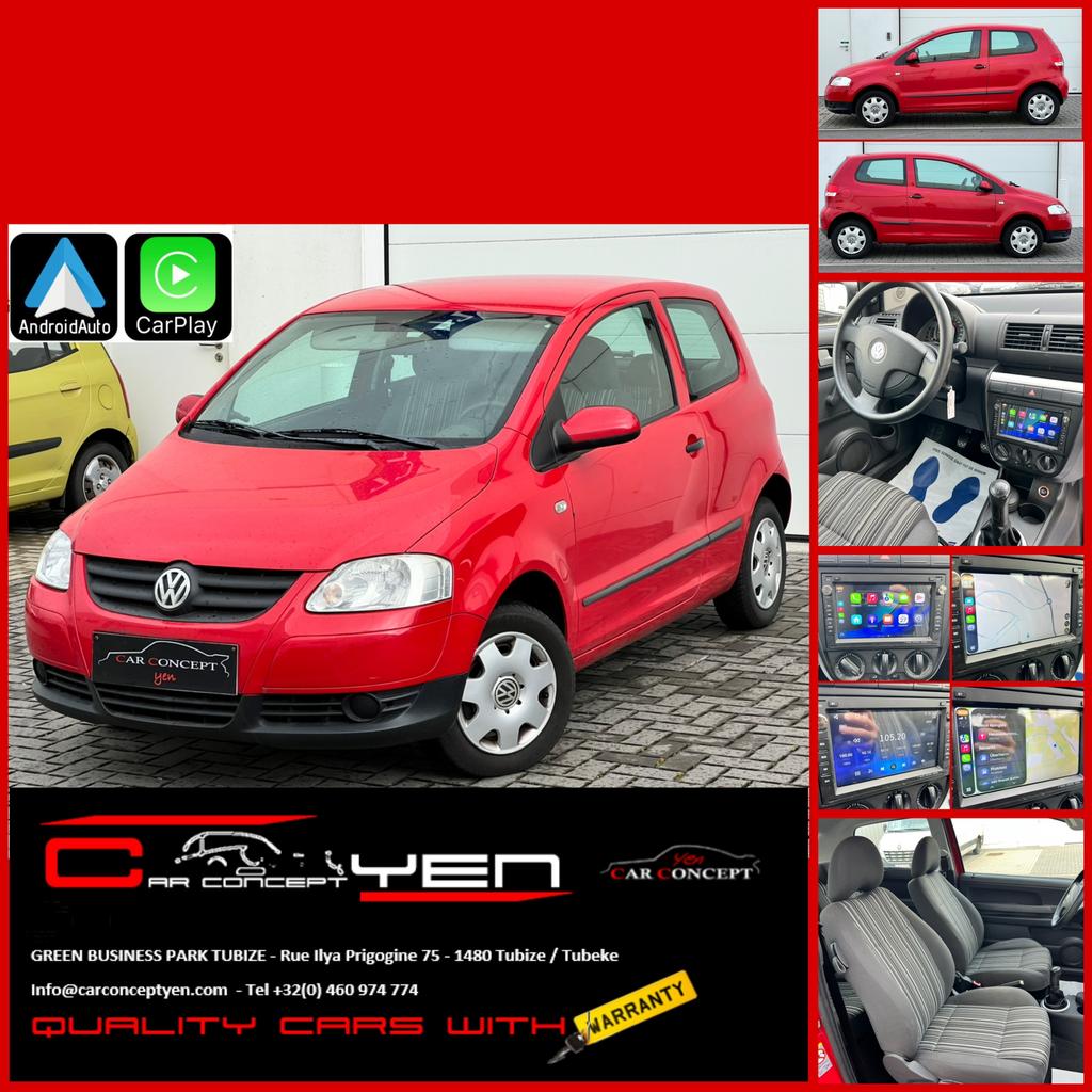 Volkswagen Fox 1.2i*CarPlay*Android Auto*Airco*met keuring*, Voorwielaandrijving, 4 zetels, Stof, 1198 cc