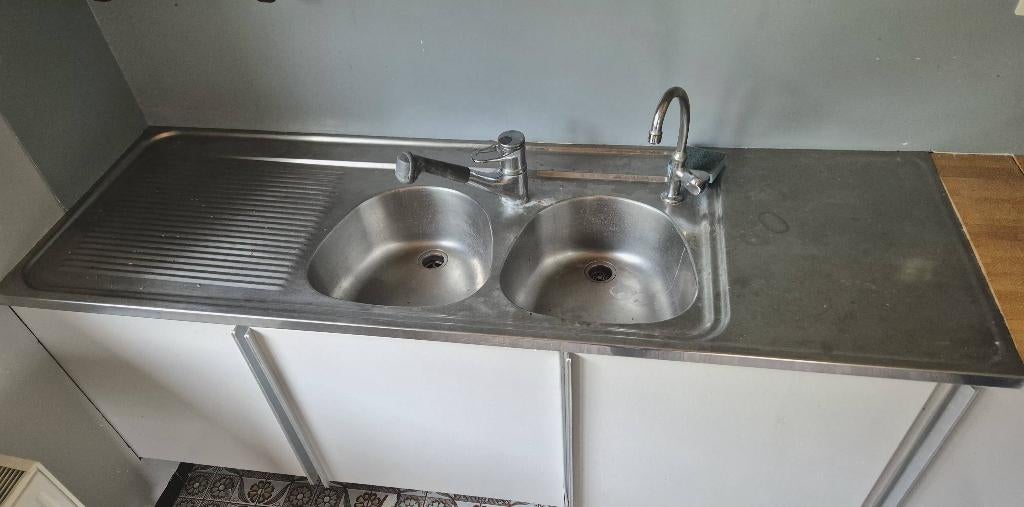 Evier cuisine, Maison & Meubles, Cuisine | Éléments de cuisine, Enlèvement, Utilisé, Gris