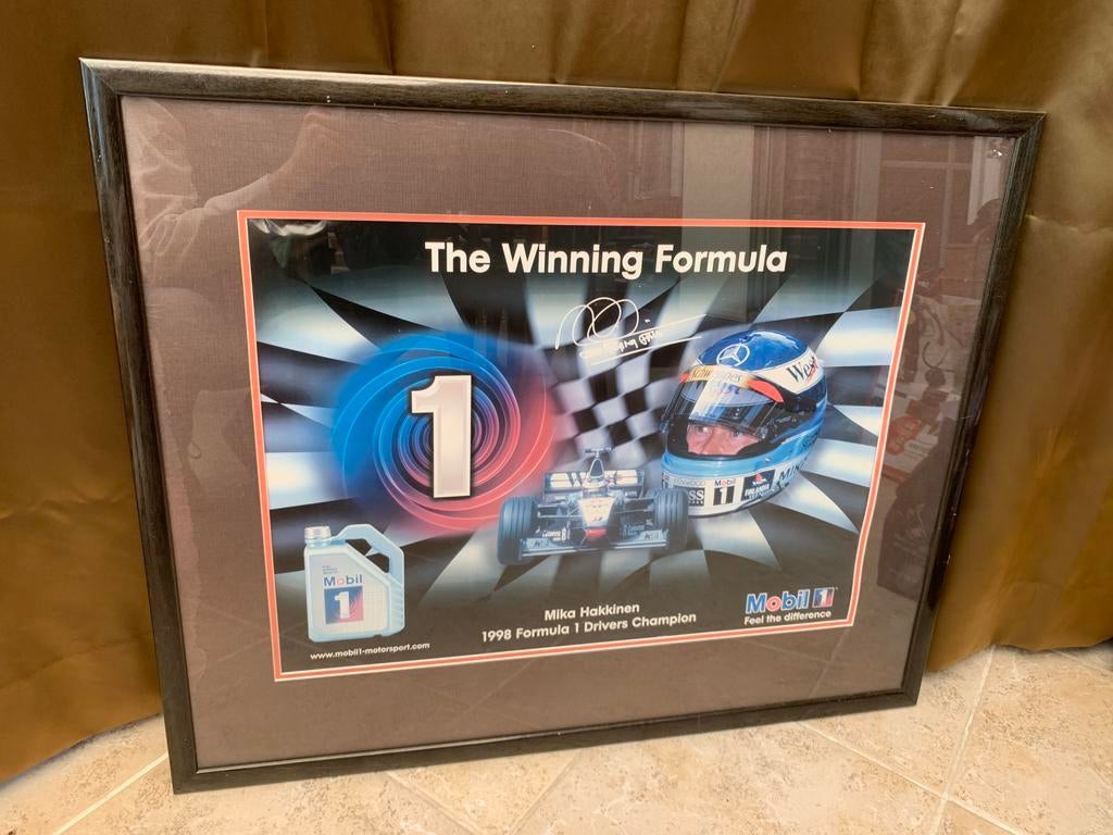 Mika Hakkinen 1998 Formula 1 drivers champion, Verzamelen, Ophalen, Zo goed als nieuw, Formule 1