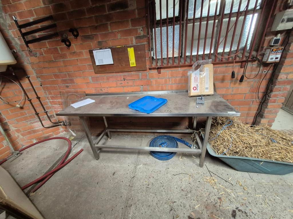 RVS werktafel – Inox werkbank – Professionele horeca, Zakelijke goederen, Ophalen, Gebruikt, Inox Meubilair