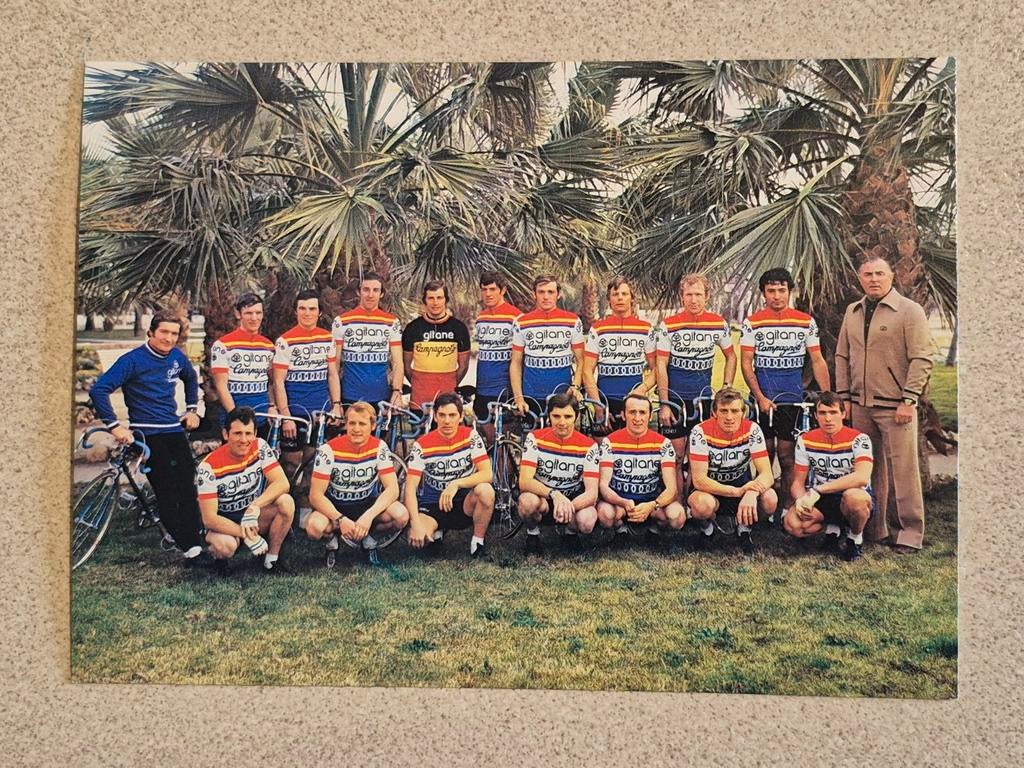 Wielerkaart Team Gitane 1975, Ophalen of Verzenden, Zo goed als nieuw, Poster, Plaatje of Sticker