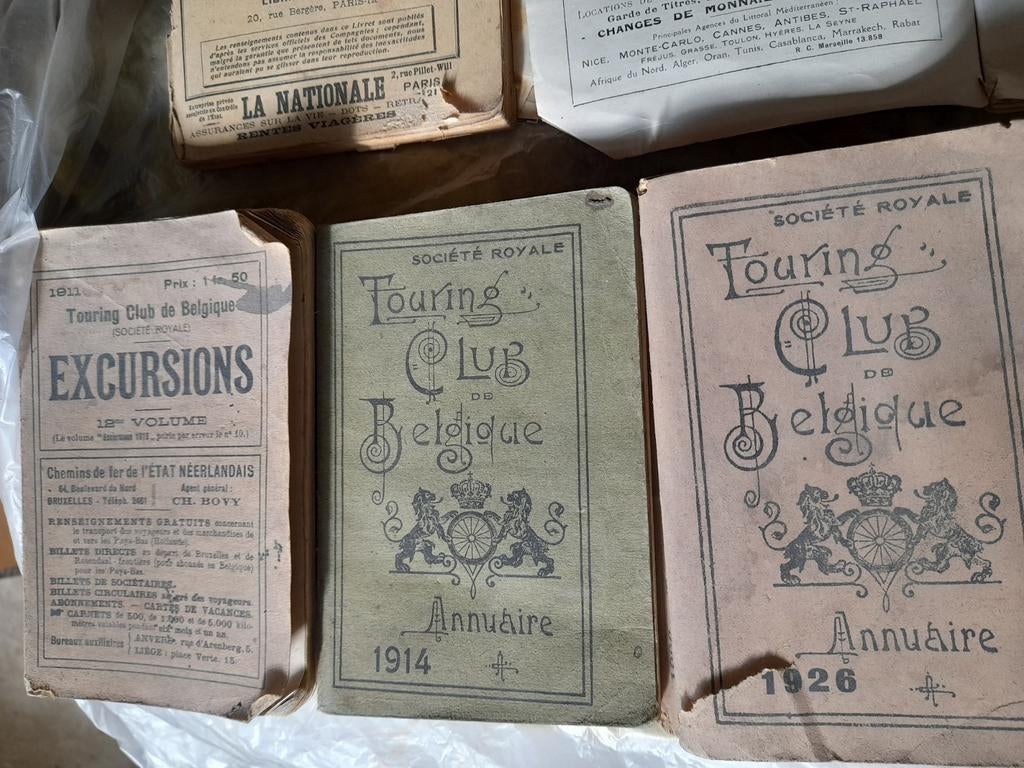 Touring club 1914 et 1926,Excursions1911 Horaires Paris Lyon, Collections, Enlèvement ou Envoi, Avant 1920