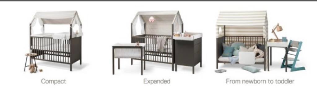 Stokke Home Hazy Grey - complete set, Kinderen en Baby's, Kinderkamer | Complete kinderkamers, Zo goed als nieuw, Ophalen