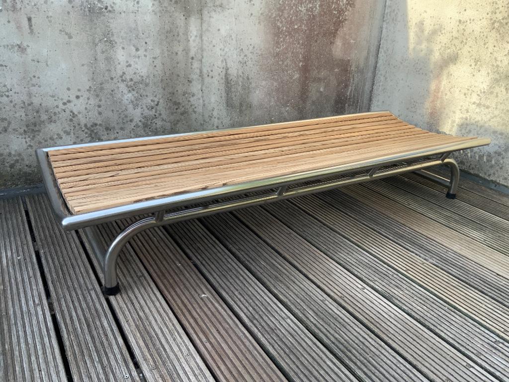 Chaise longue au design de luxe unique, lit de repos, Enlèvement, Comme neuf, Bois