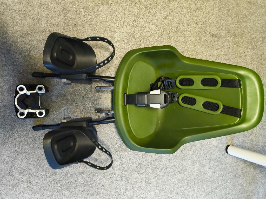 Siège de vélo, Vélos & Vélomoteurs, Siège avant, Enlèvement ou Envoi, Repose-pieds, Comme neuf
