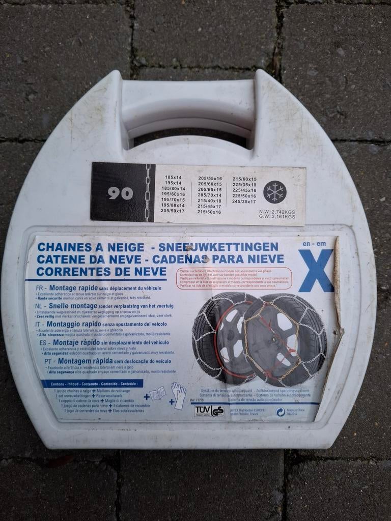 Chaînes pour pneus, Enlèvement