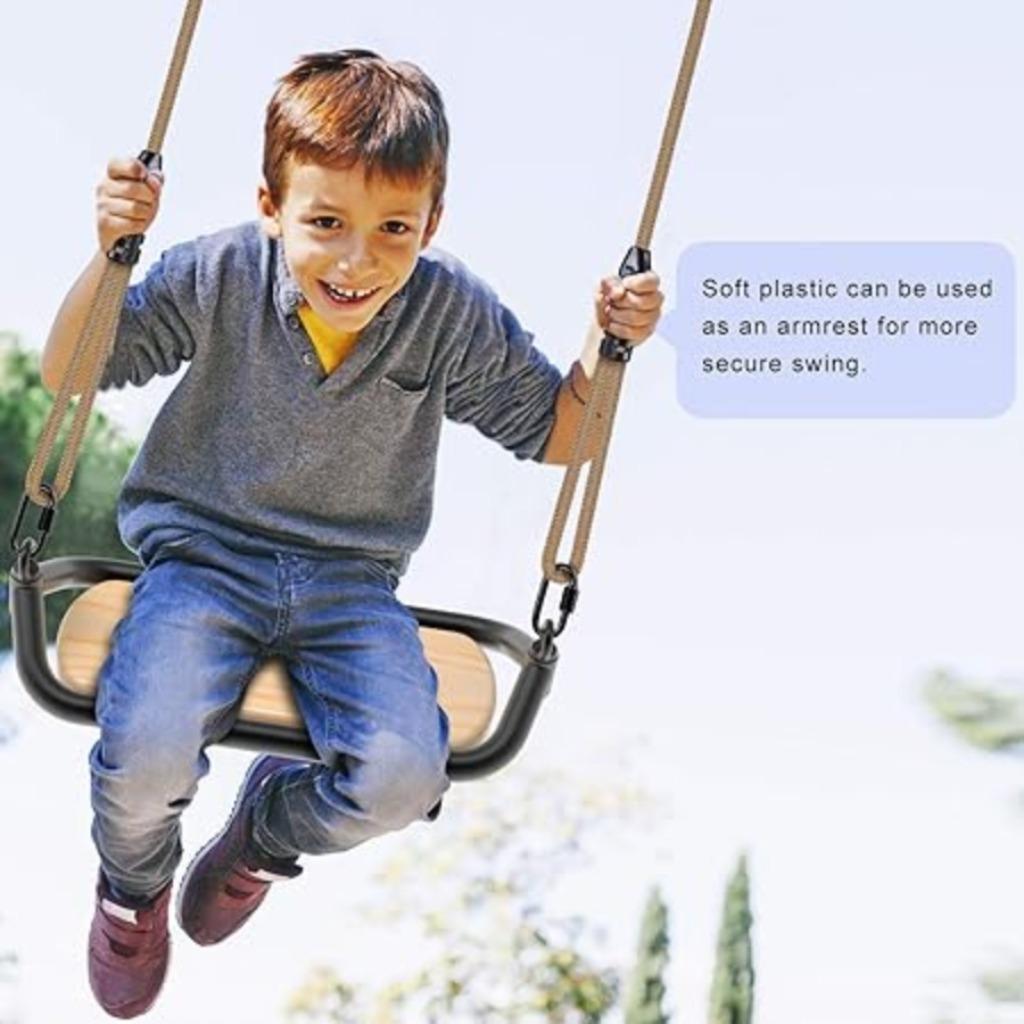 Balançoire en bois LIVRAISON RAPIDE ET GRATUITE, Envoi, Neuf