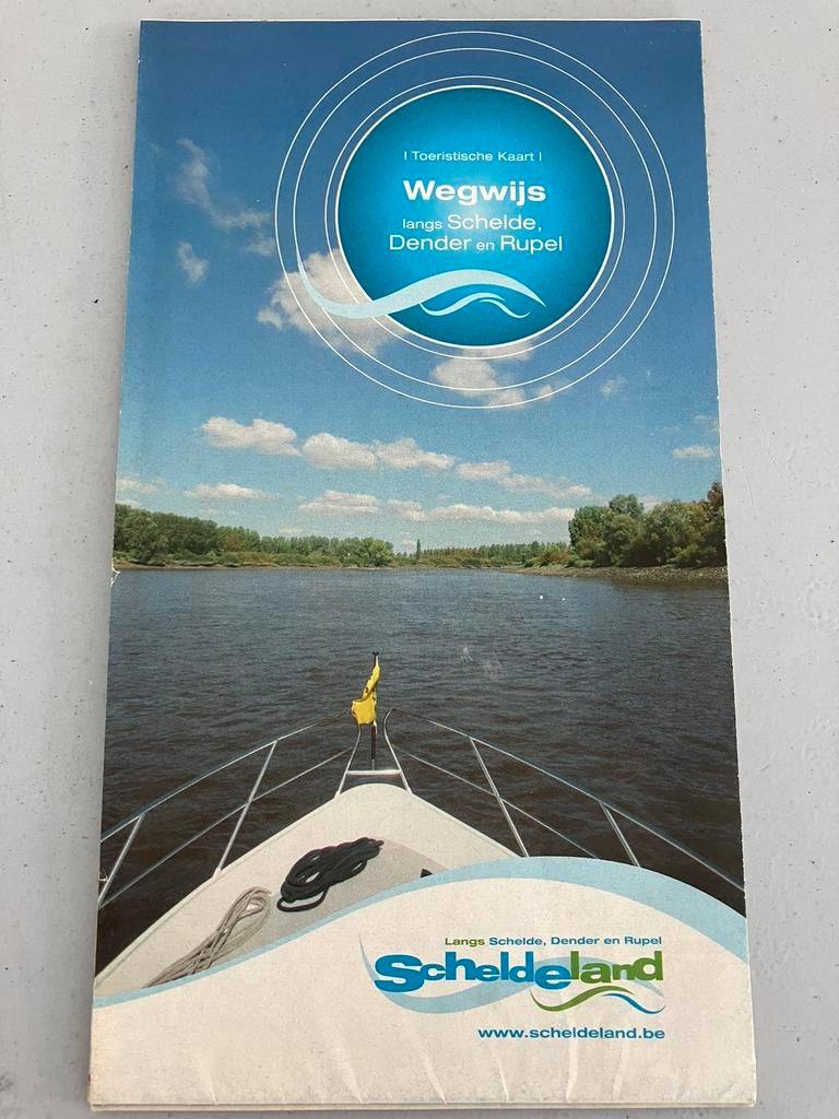 VINTAGE landkaart SCHELDELAND., Ophalen of Verzenden