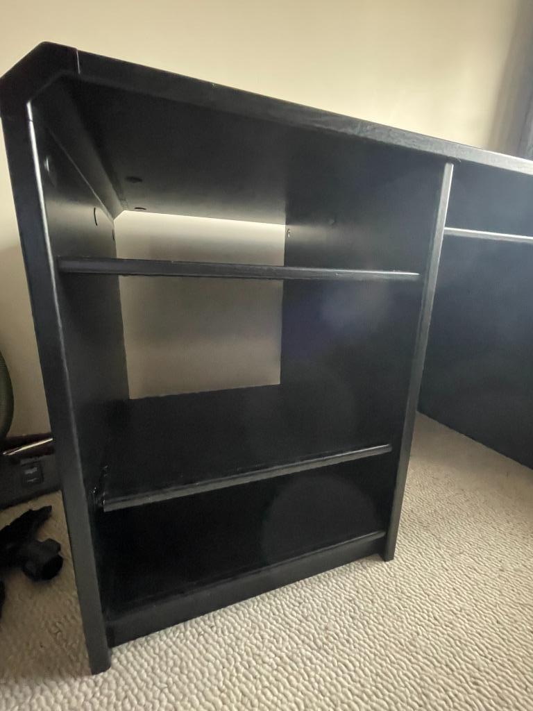 Zwart bureautje, Huis en Inrichting, Ophalen, Zo goed als nieuw, Bureau