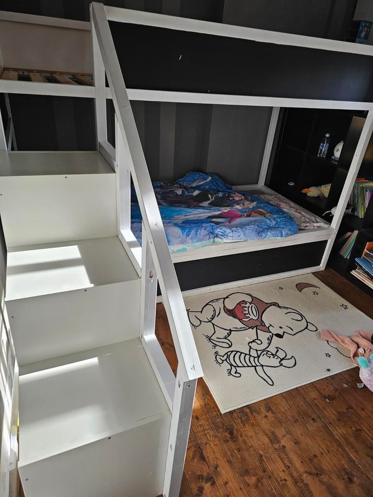 Ikea hack stapelbed 2x kura inclusief trofast, Huis en Inrichting, Slaapkamer | Stapelbedden en Hoogslapers, Ophalen