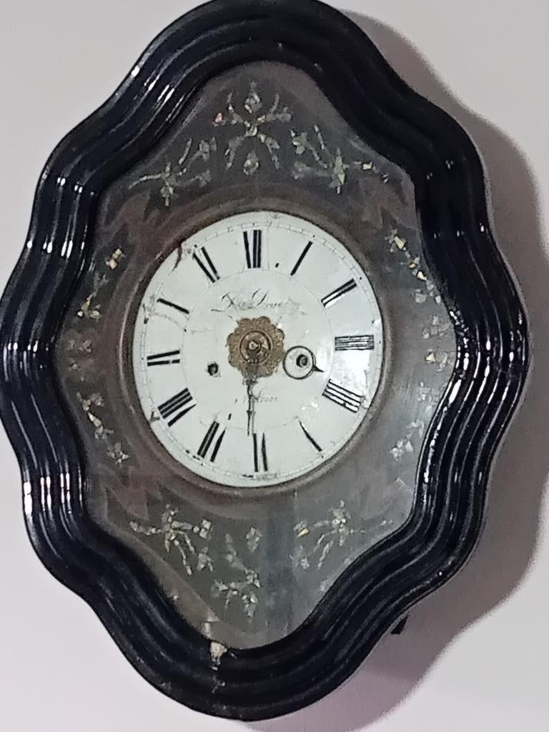 Belle horloge française d'œil de bœuf, Antiquités & Art, Enlèvement